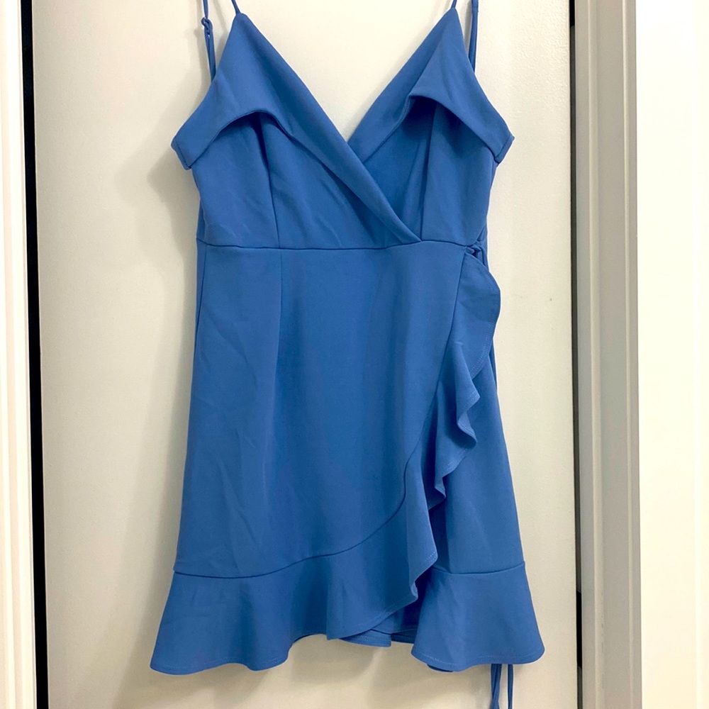 Periwinkle Wrap dress